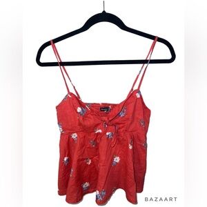 Abercrombie and Fitch Fitted Bow Babydoll Top C22